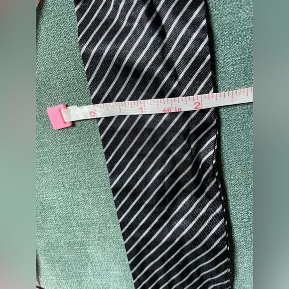 🔥❤️🔥 Black Silk Tie Style D Ring Belt EPC Women’s Size Medium 43” - Picture 7 of 11